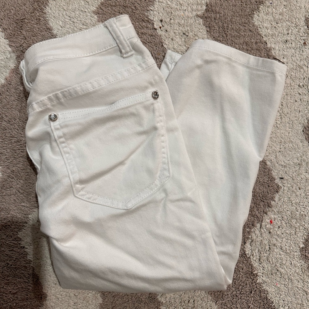 White Denim Jean Capris